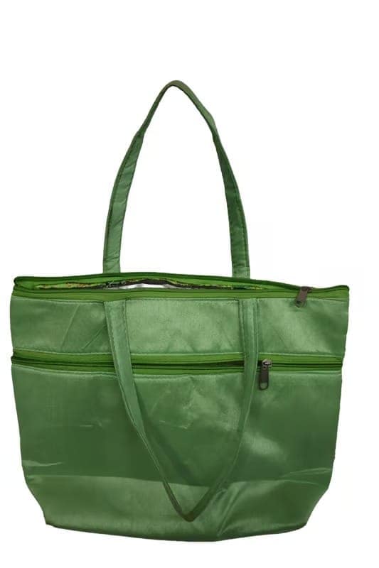 Green colour Hand Bag view 4
