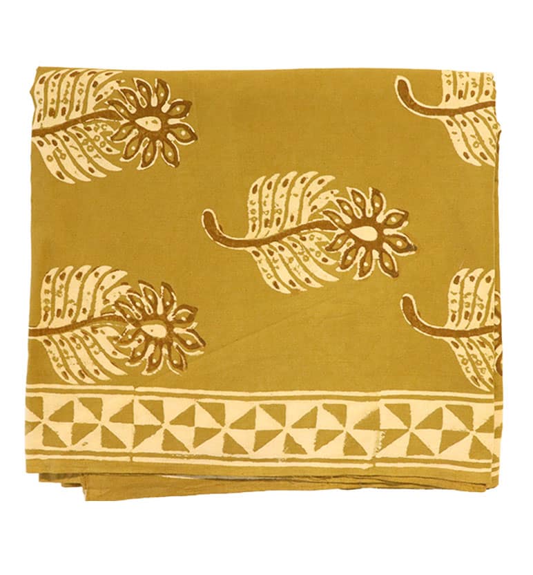 Handcrafted Dabu Print Cotton Dress Material – 3 Piece Set view 2