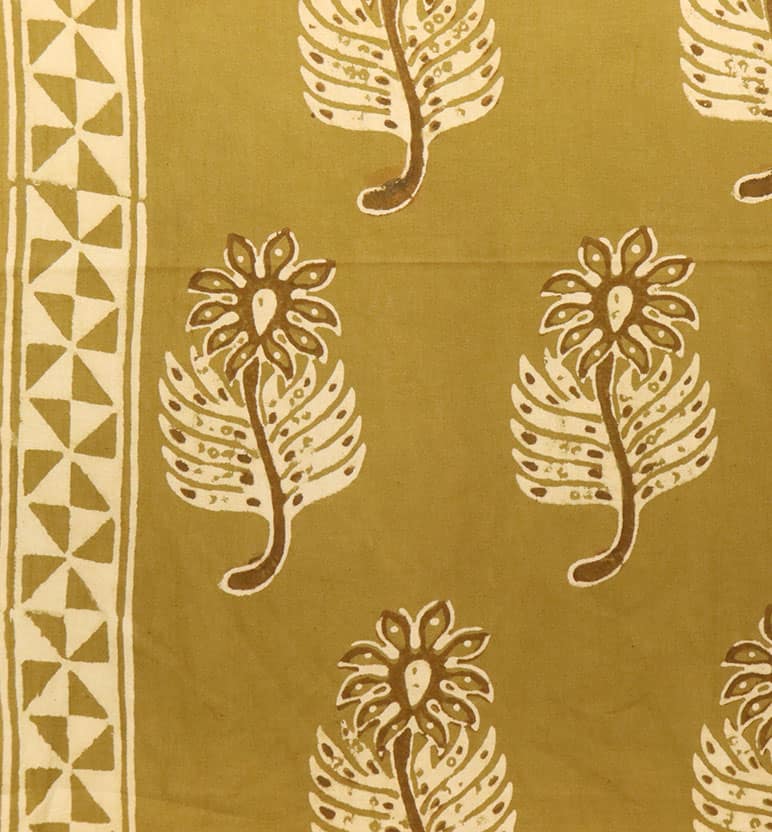 Handcrafted Dabu Print Cotton Dress Material – 3 Piece Set view 3