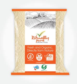 Ritually Pure 100% Organic | Natural & Organic | Sooji (Samolina) | 1 Kg Pack