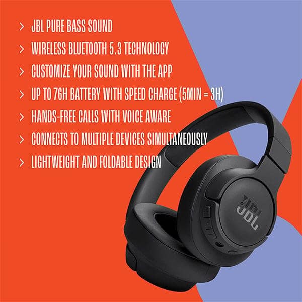 JBL Tune 720BT Bluetooth Headphone with Mic view 7