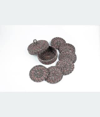 LADLI JEE Set of 6 Polyester Coaster