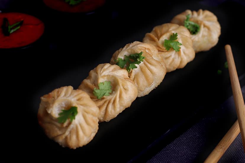 Pizza momo fried