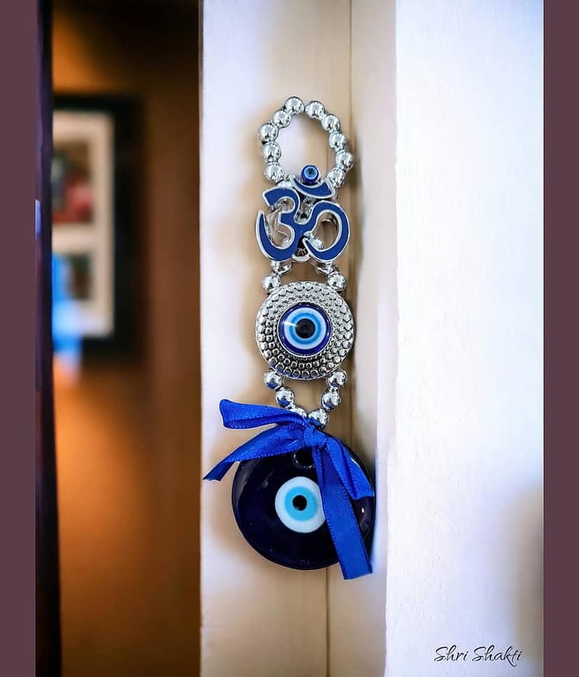 SHRI SHAKTI Handmade Door Hanging 1 ft Blue ( Pack of 1 ) view 2