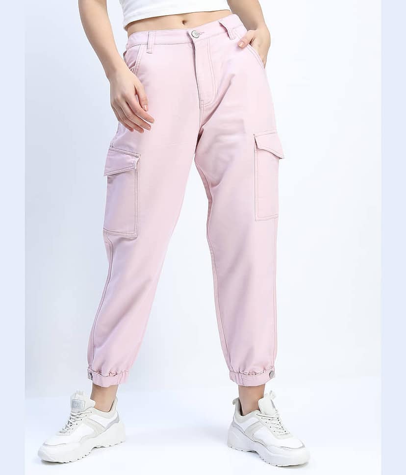 Tokyo Talkies Women's Regular Fit Mid-Rise Jeans ( Pink )