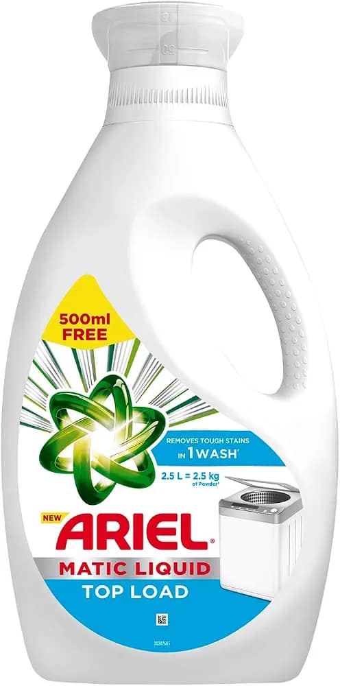 Ariel Matic Liquid Detergent Top Load, 2 L (Get 500ml Free)