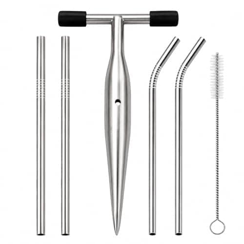 Coconut Opener Tool for Tender Green Coconut, Stainless Steel, 6 Pcs view 2