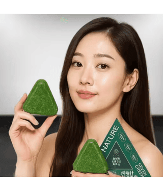 Treszo Antibacterial Seven Green Shampoo Bar Soap Soap for All Skin Type ( Pack of 1 )