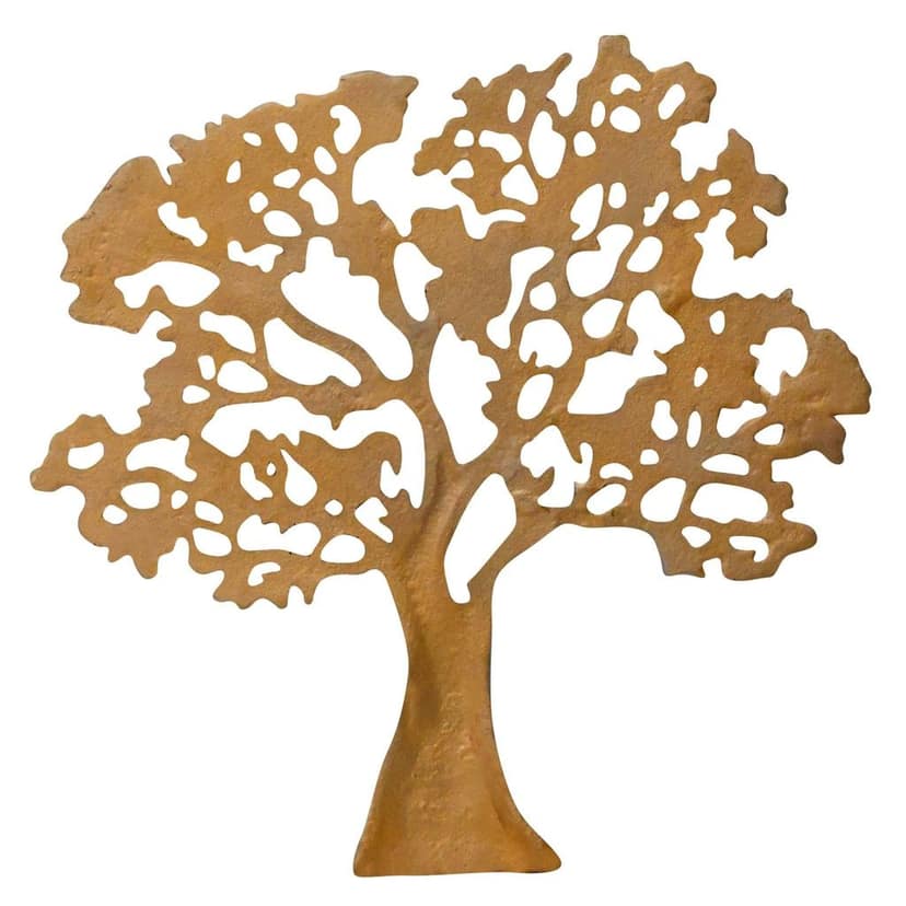 Handcrafted Aluminium Tree Wall Decor Showpiece | Modern Home Decorative Hanging, Height : 14 Inch (ZMAS046 B) view 3