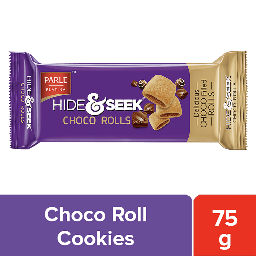 Parle Hide & Seek Choco Rolls, 75 G
