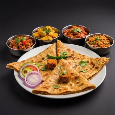 Non Veg Triangle Paratha Combo