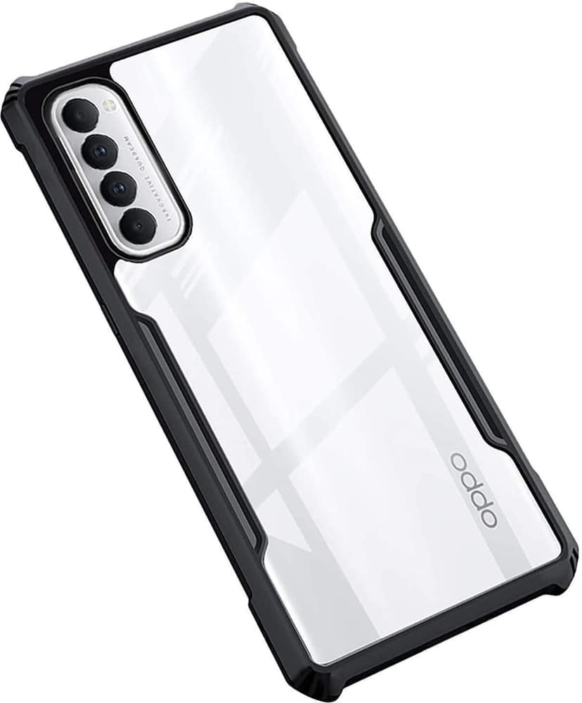 PLUGTECH Slim Shockproof Case | Matte Black Soft | Drop Protection | Precise Cutouts | Premium Mobile Cover for Oppo Reno 4 Pro