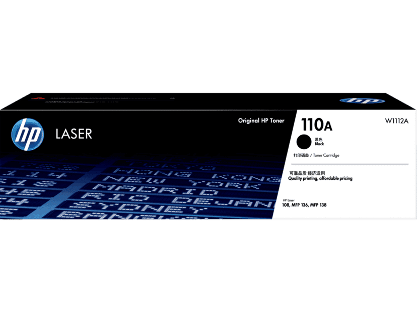 HP 110A Black Laser Toner Cartridge (W1112A) for HP LaserJet Pro MFP M130a, M130fn, M130fw, M130nw Printers