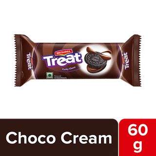 Britannia Treat Chocolate Cream Biscuits, 50 gm