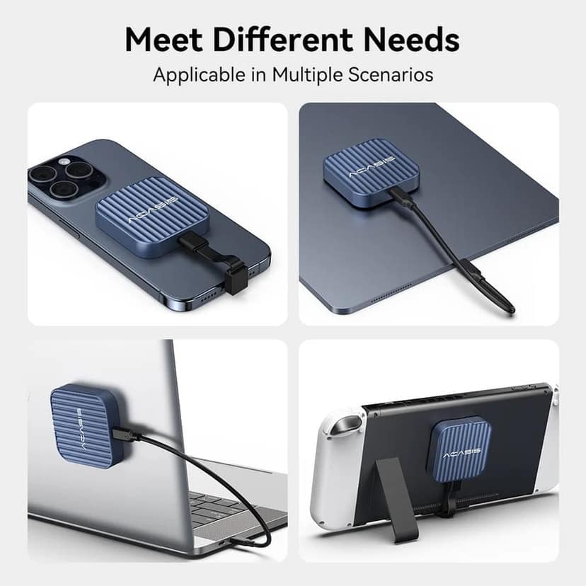 ACASIS 2230 SSD Enclosure with Magsafe for iPhone 15 Pro Max ProRes, 10Gbps USB C 3.2 Gen2, Aluminum body, Support M-Key B+M Key UASP( UP to 2TB) view 9