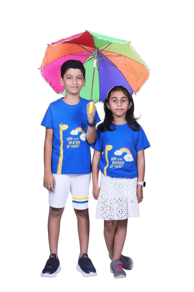 KUCHU Unisex Tshirt (6 Years- 7 Years) | Made of Super Combed Cotton-Modal Natural Fiber Better Than 100% Cotton| Soft & Breathable Fabric| Unique Digitally Printed Design |Weather view 3