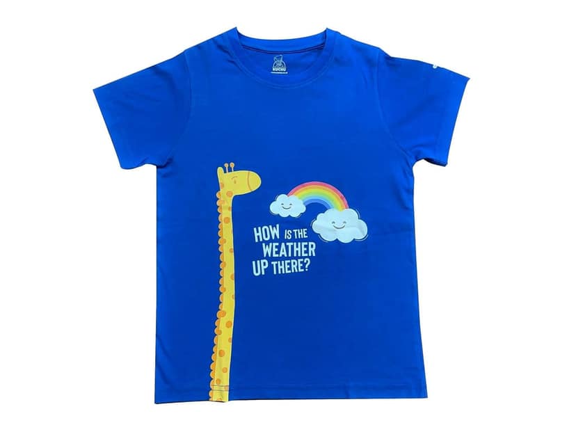 KUCHU Unisex Tshirt (6 Years- 7 Years) | Made of Super Combed Cotton-Modal Natural Fiber Better Than 100% Cotton| Soft & Breathable Fabric| Unique Digitally Printed Design |Weather view 4
