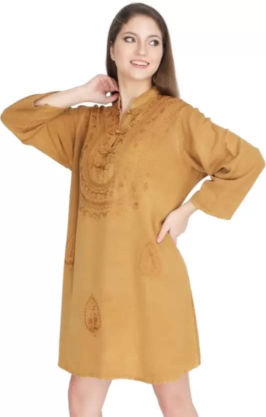 Women's Plus Size Tunic Tops Summer Long Sleeve Round Neck Blouses-Dress Ruffle Flowy Up T Shirts view 2