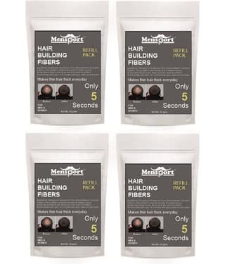 Mensport Hair Building Fibers Instant Fuller Hair 25 gm Pack of 4