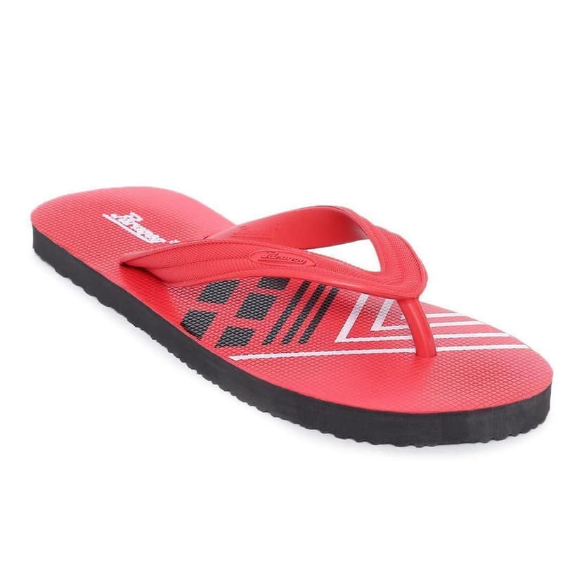Paragon Men's Red Flip Flops view 2