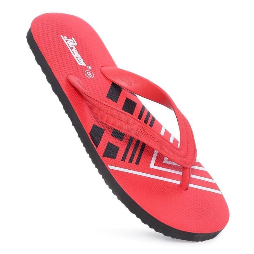 Paragon Men's Red Flip Flops view 5