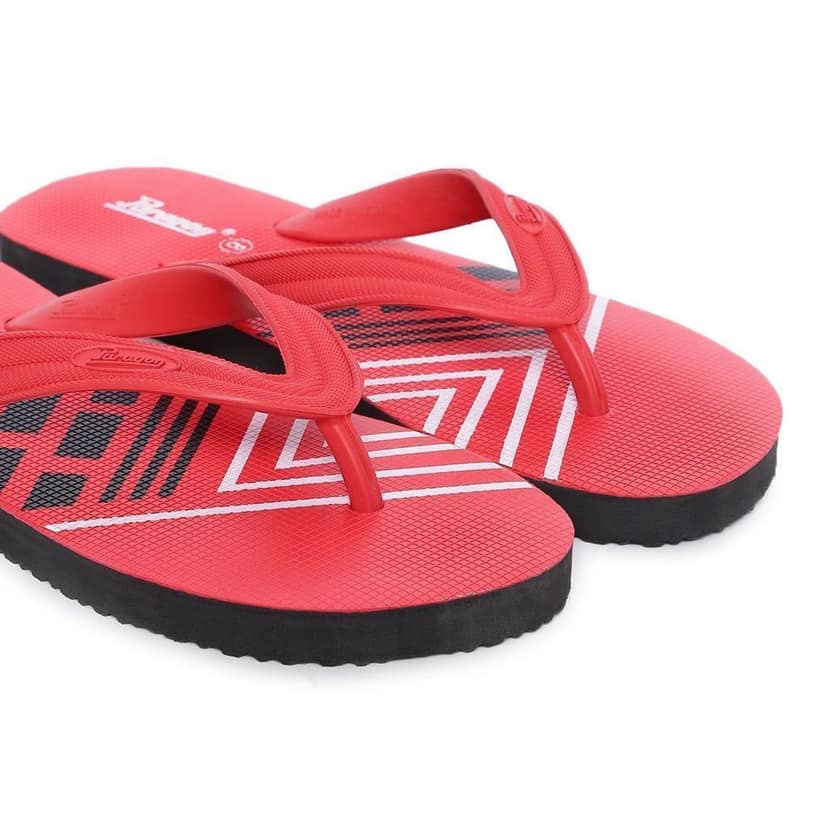 Paragon Men's Red Flip Flops view 6