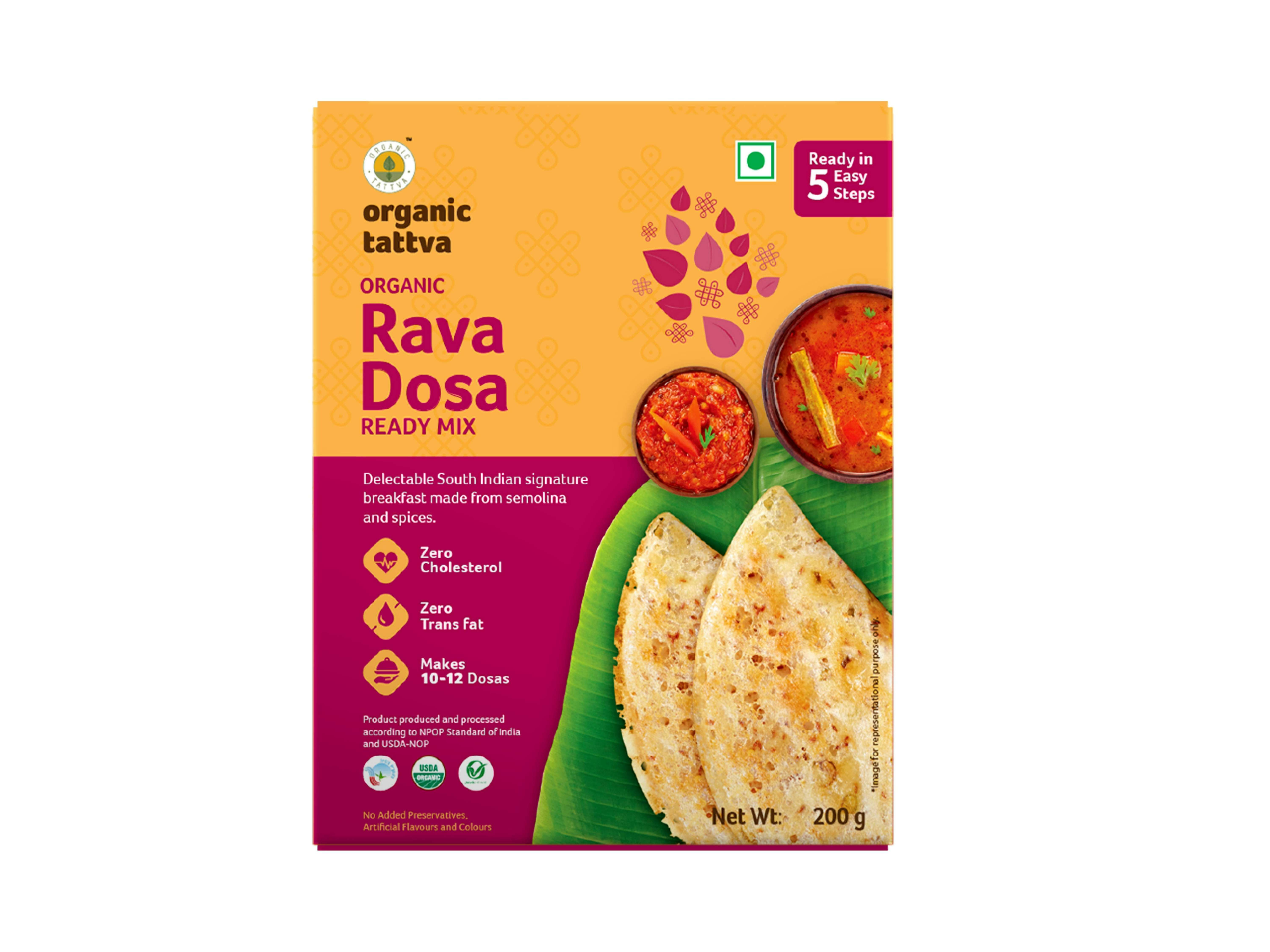 Organic Rava Dosa Ready Mix 200g