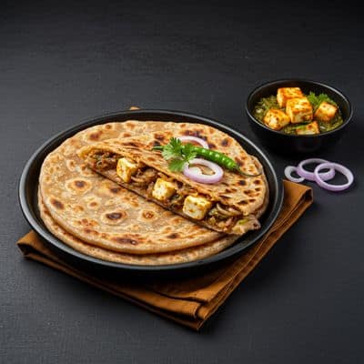 Paneer Onion Paratha