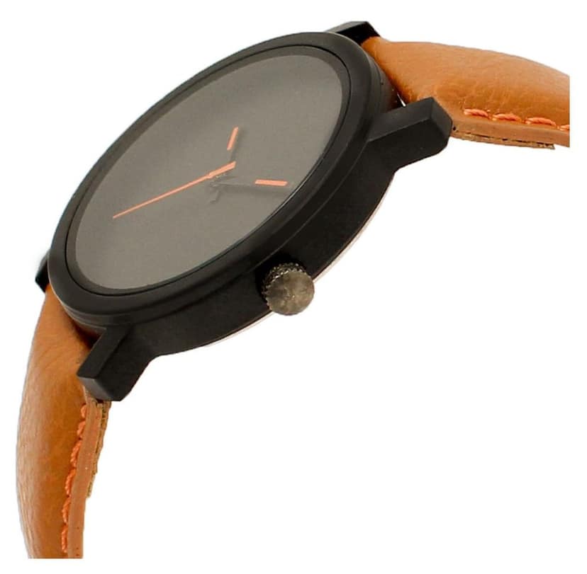Black Plain Analog Watch for Men LR20 view 3