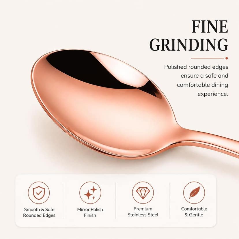 Egg-Shaped Gold Stainless Steel Cutlery Set with Decorative Holder view 2