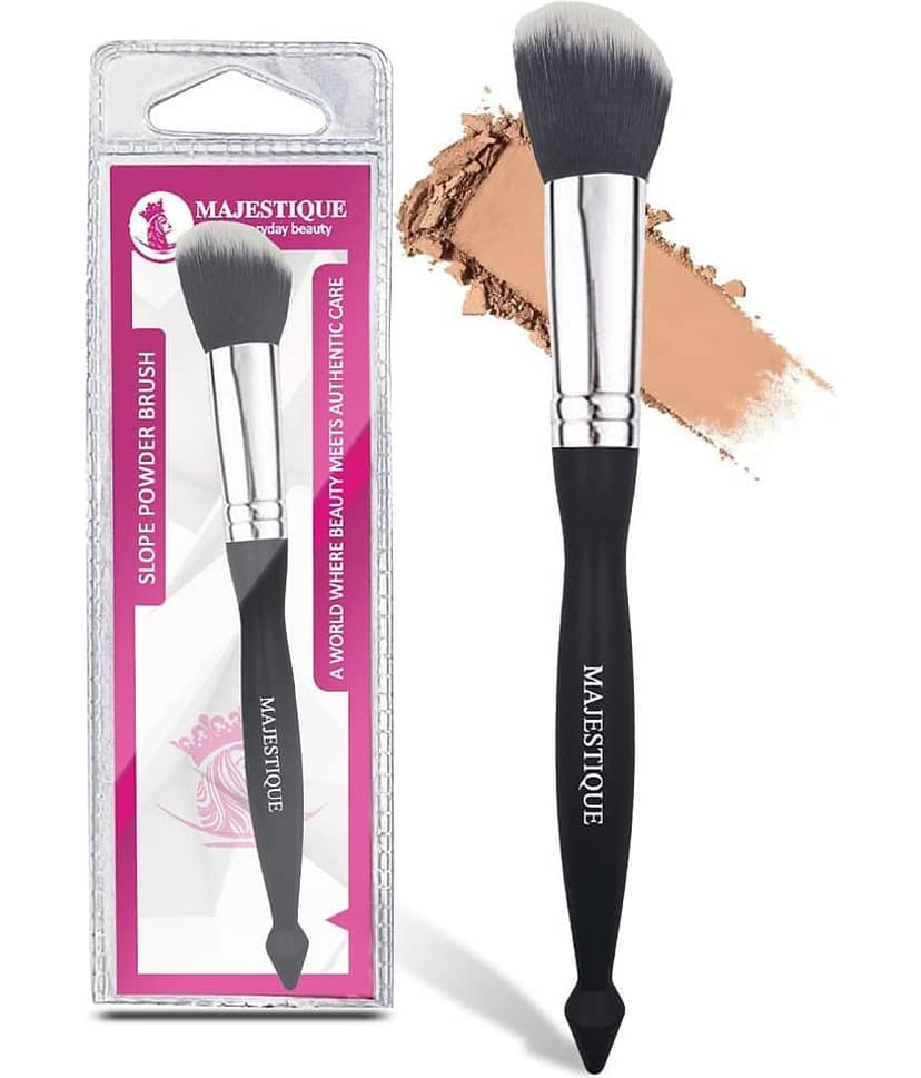 Majestique Professional Large Powder Brush Premium Synthetic Kabuki Brush for Women/Girls - 1 Pcs