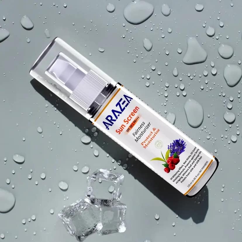 Arazea Sunscreen Fairness Moisturizer | SPF 50 PA+++ | UVA/UVB Protection | Men &amp; Women | 120 ml