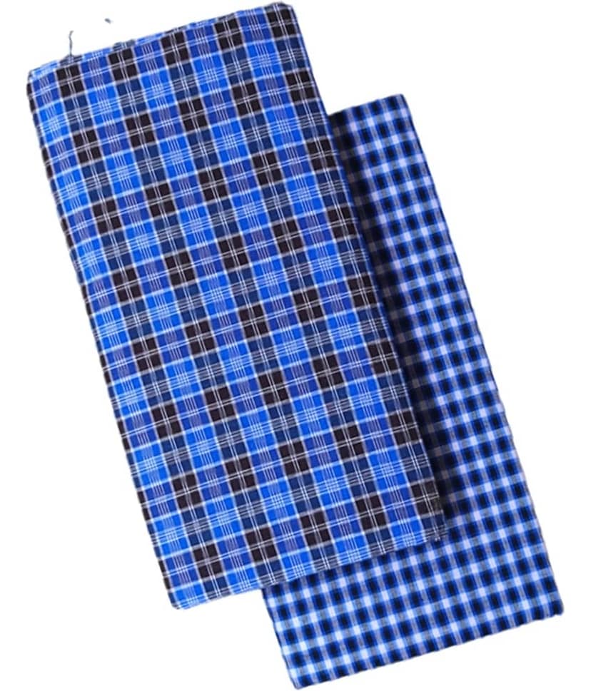 VUNNAVA Polyester Men's Lungi Multi ( Pack of 2 )