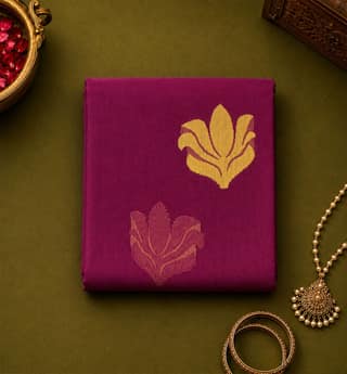 Handloom Chanderi Silk By Mercerized Cotton Saree