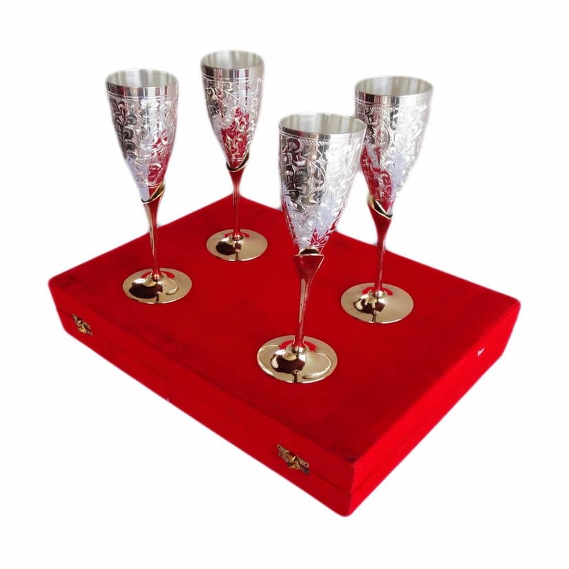 Brass Goblet 4 Pcs Napiri (BMAS082) view 3