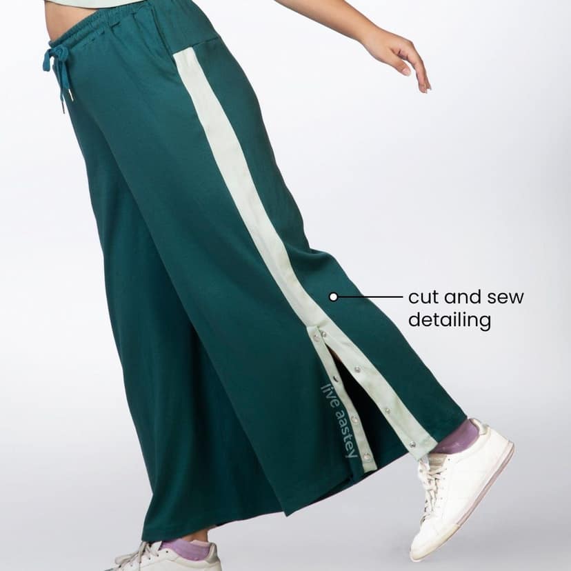 Am-To-Pm Wide Leg Pants - Forest Green view 8