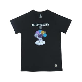 KUCHU Unisex Kids’ T-Shirt – Astro Naughty Cartoon Digital Print | Soft Cotton-Modal Blend | Breathable, Comfortable & Stylish Wear for Boys & Girls