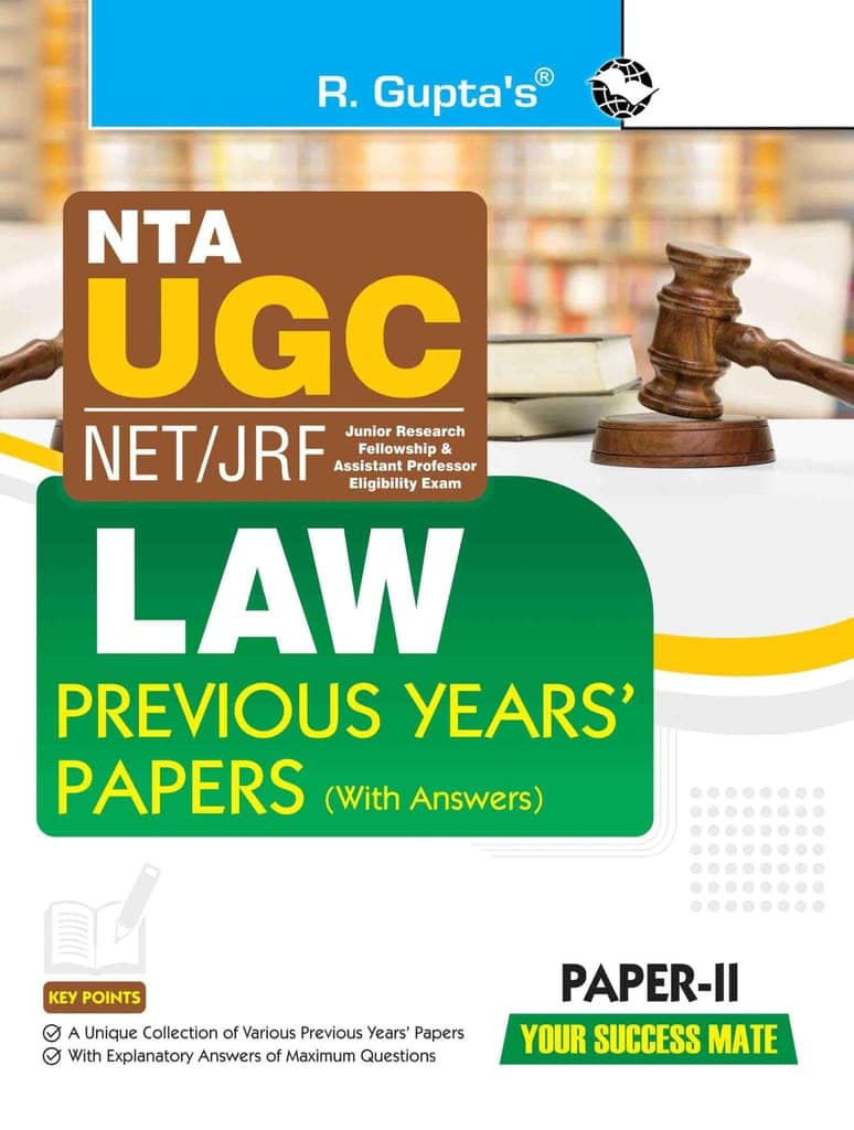 NTA-UGC-NET/JRF: LAW (PAPER-II) Previous Years' Papers (With Answers) (R-2688)