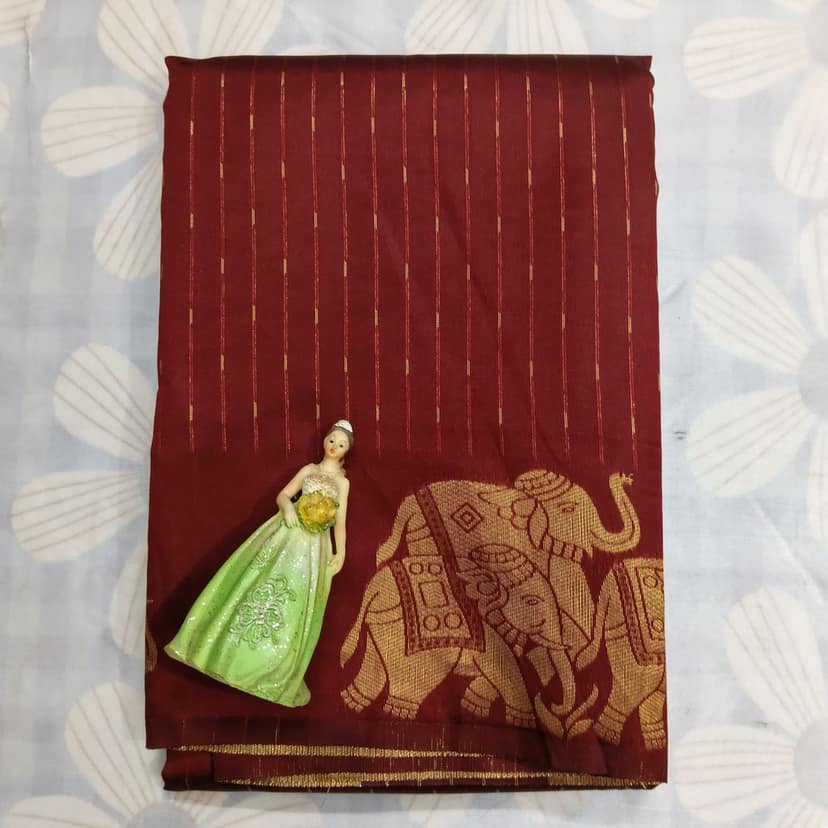Elite Soft Silk Saree with Blouse view 3