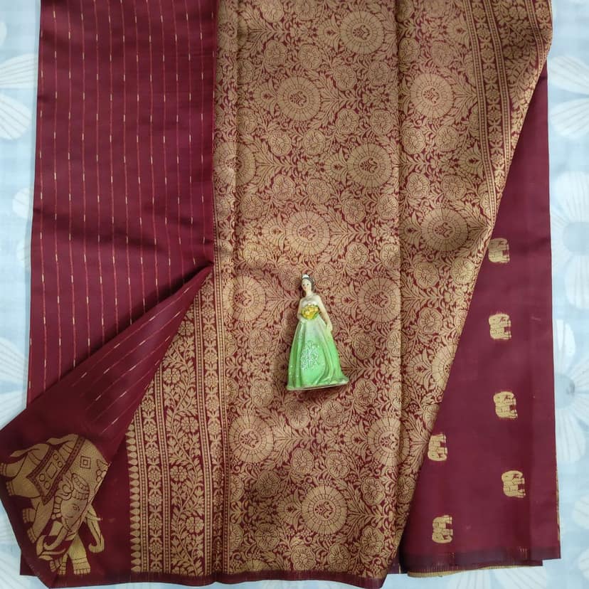 Elite Soft Silk Saree with Blouse view 4