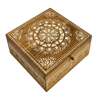 Handcrafted Mango Wood Keepsake Box