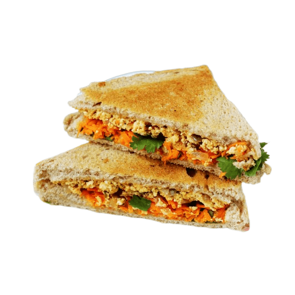 Paneer Cheese Schezwan Toast Brown