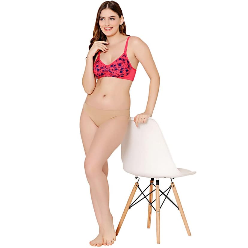 Bodycare cotton wirefree adjustable straps comfortable non padded Bra-1584CO view 3