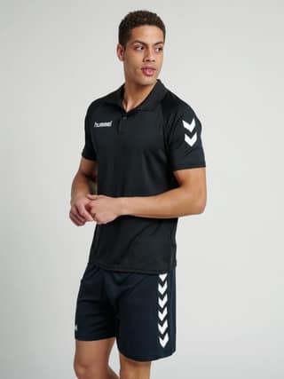 Core functional Polo Neck Half Sleeve Solid Regular fit Polyester T-shirt for Men Comfortable Breathable Fabric Stretchable for Everyday Use Ideal for Yoga Training Gym Running or Performance