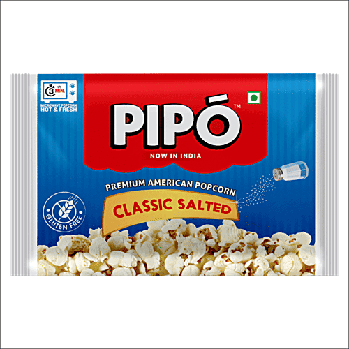 PIPO Premium American Microwave Popcorn - Classic Salted, 43 g Pouch