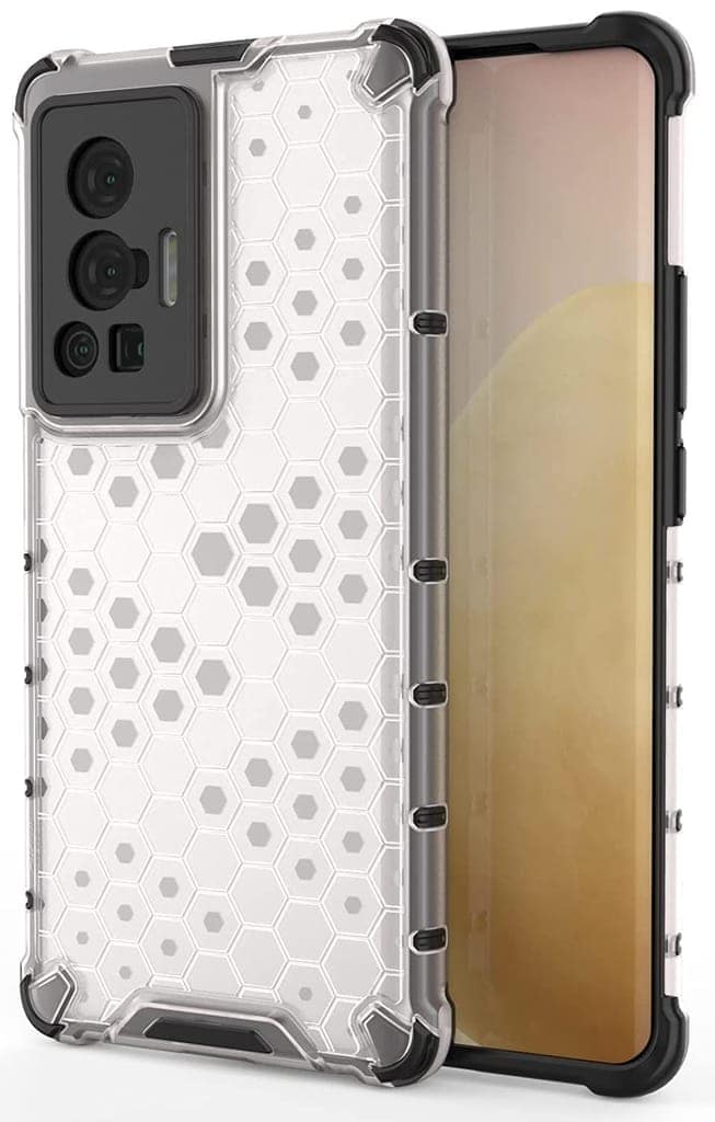 Faircost Hybrid Shockproof Back Cover for Vivo X70 Pro Hard Outside Soft Inside- (Polycabonate::Transparent) view 2