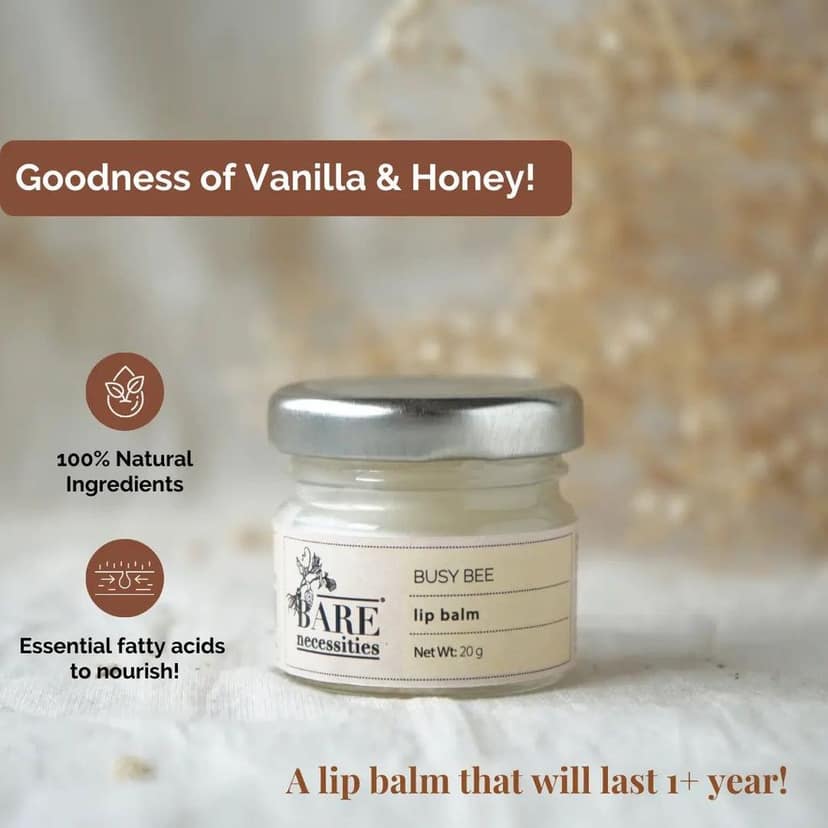 Bare Necessities Natural Organic Busy Bee Lip Balm view 4