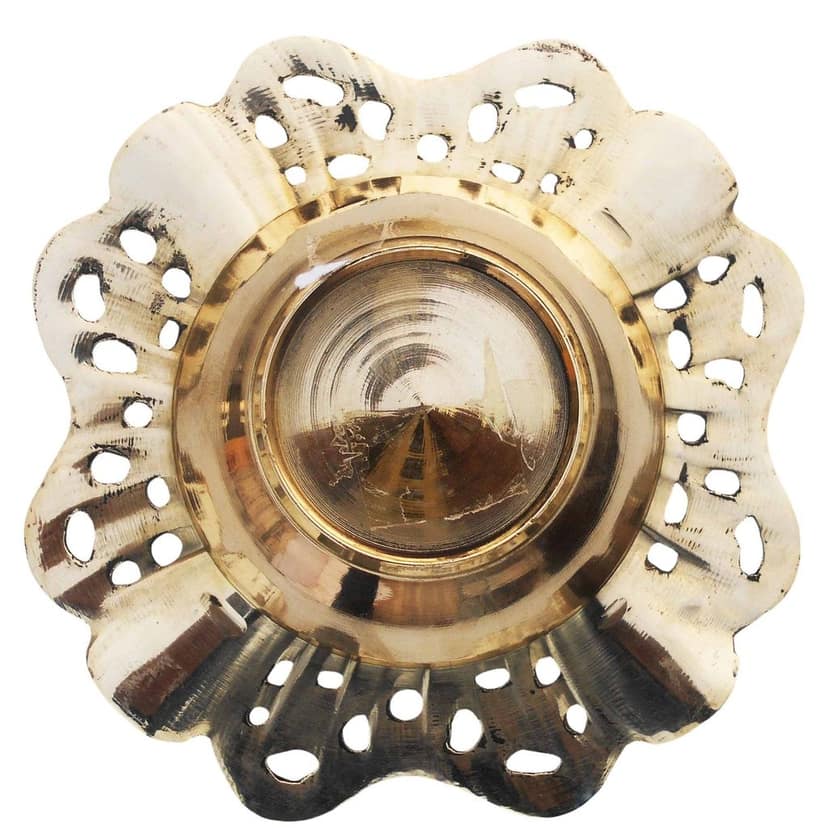 Brass Ashtray | Luxury Office & Living Room Decor, Height : 1 Inch (ZMAS382 A) view 3