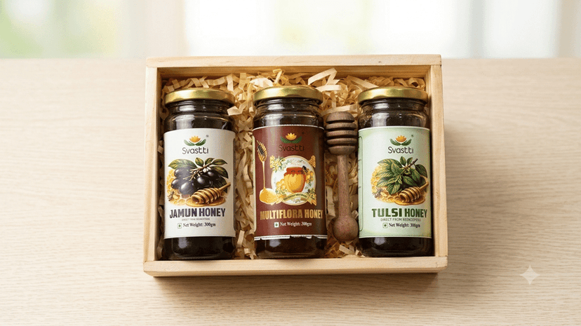 Svastti Assorted Honey Gift Box (3 x 300gm Jars)
