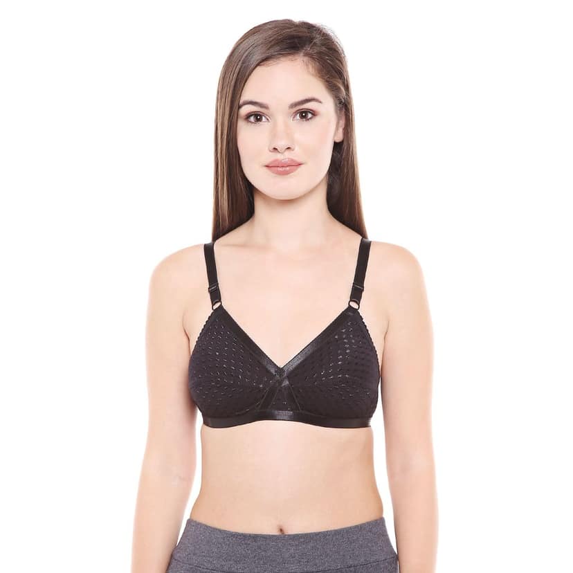 Bodycare Women Cotton Spandex Full Coverage Non Padded Regular Bra Pack - 2 E1528BMH view 2